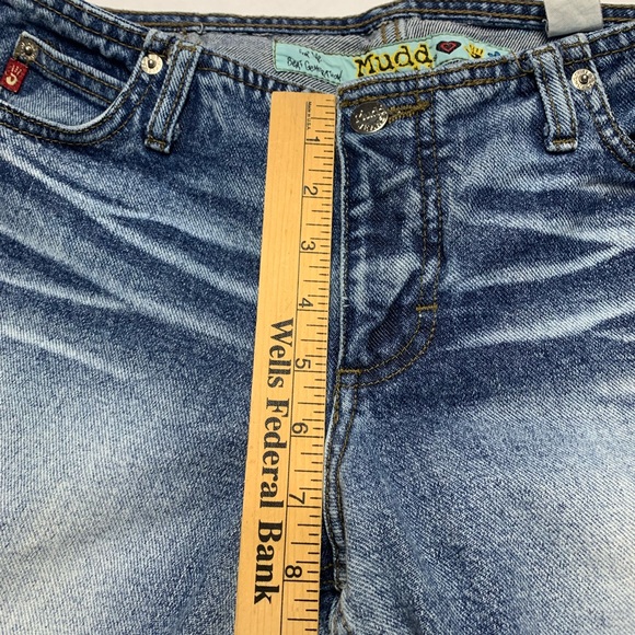 Y2K Mudd Extra Low Rise Capri Jeans Juniors Size 7 Hip Huggers - Picture 8 of 11